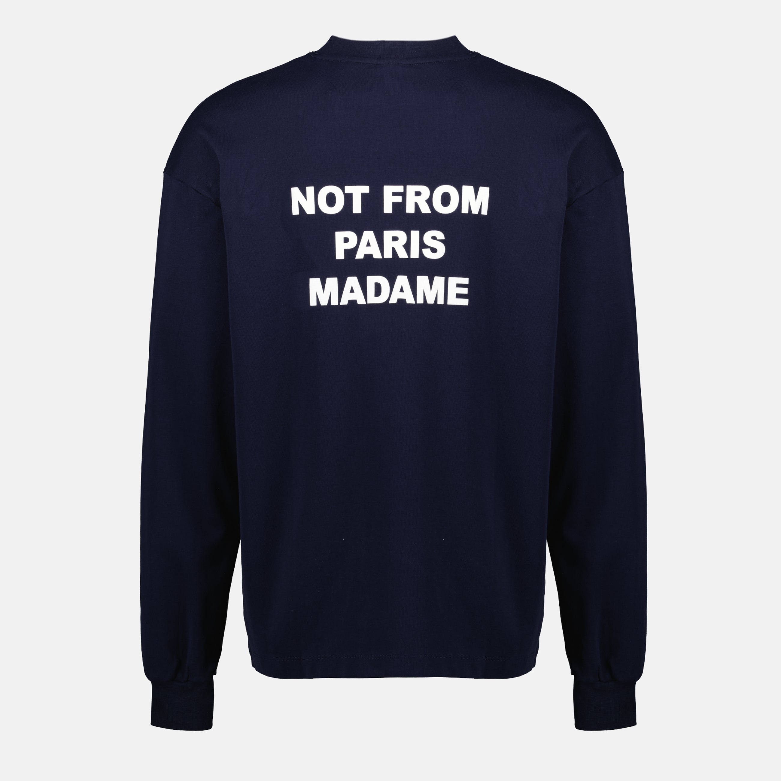 Image de l'article T-shirt manches longues Slogan de la marque Drole De Monsieur pour Homme - Saison Automne-Hiver 2025 - Vue de Dos