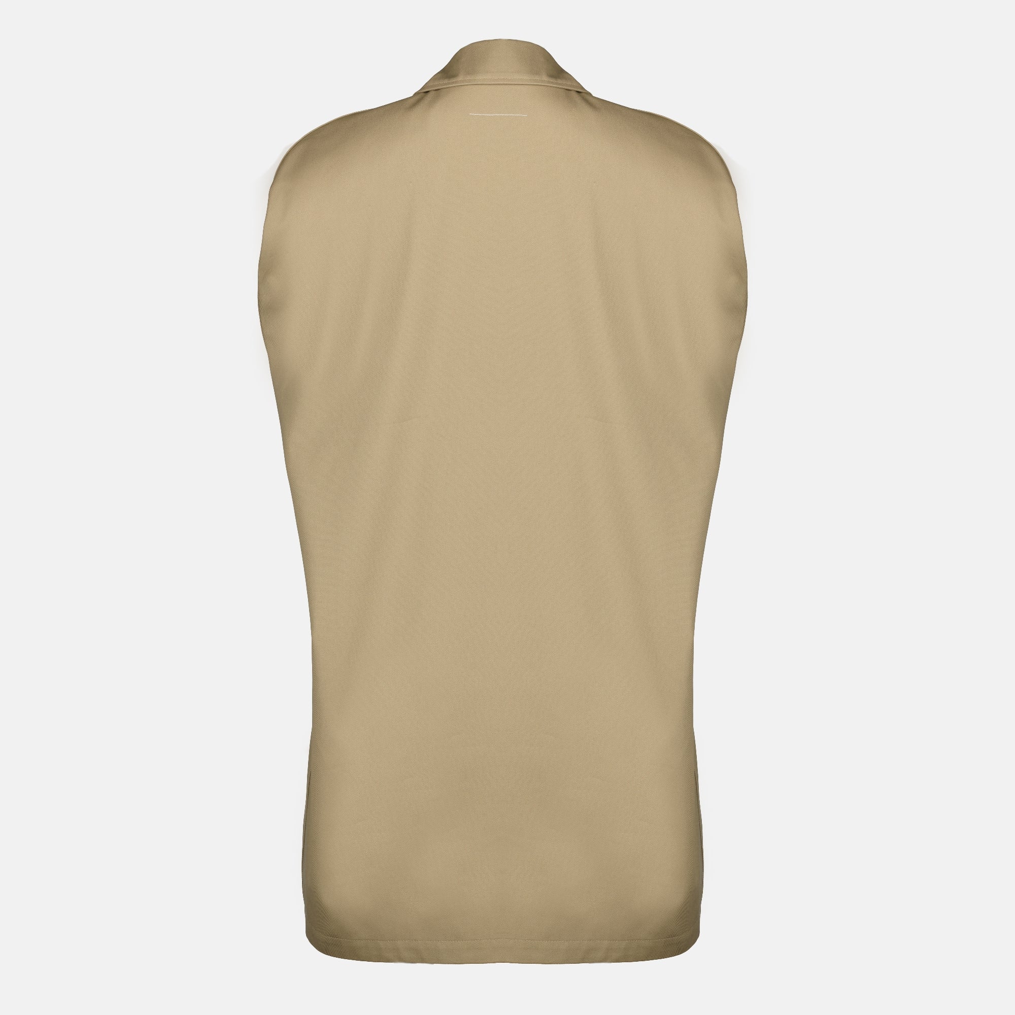 Vestes Capa Abrigo Impermeable de Algodón Beige Mm6 Beige Femme