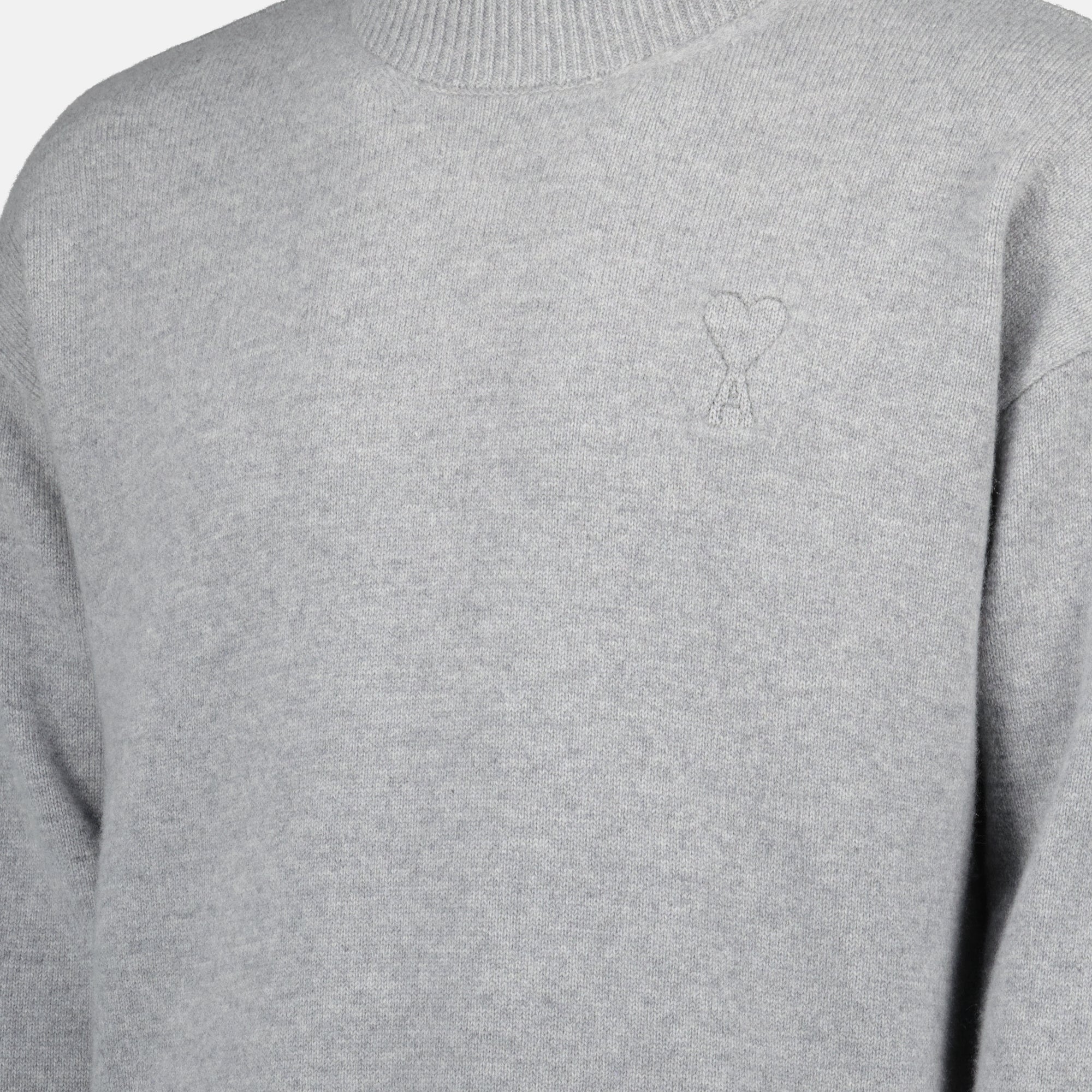 Image de l'article Pull à col roulé de la marque Ami PARIS pour Unisex - Saison Automne-Hiver 2025 - Vue détaillée_3