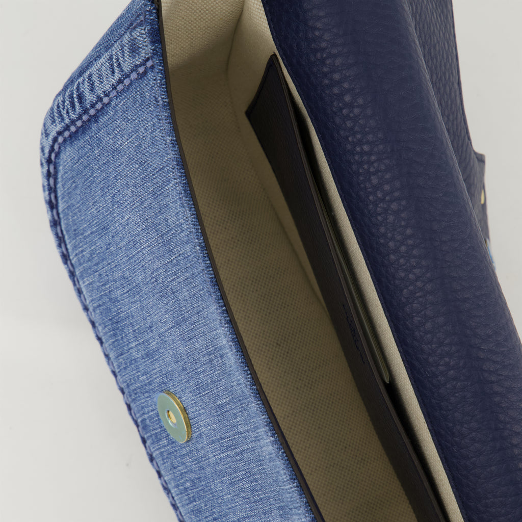 Sacs à main et épaule Sac VLogo en denim Valentino Garavani Bleu foncé Femme