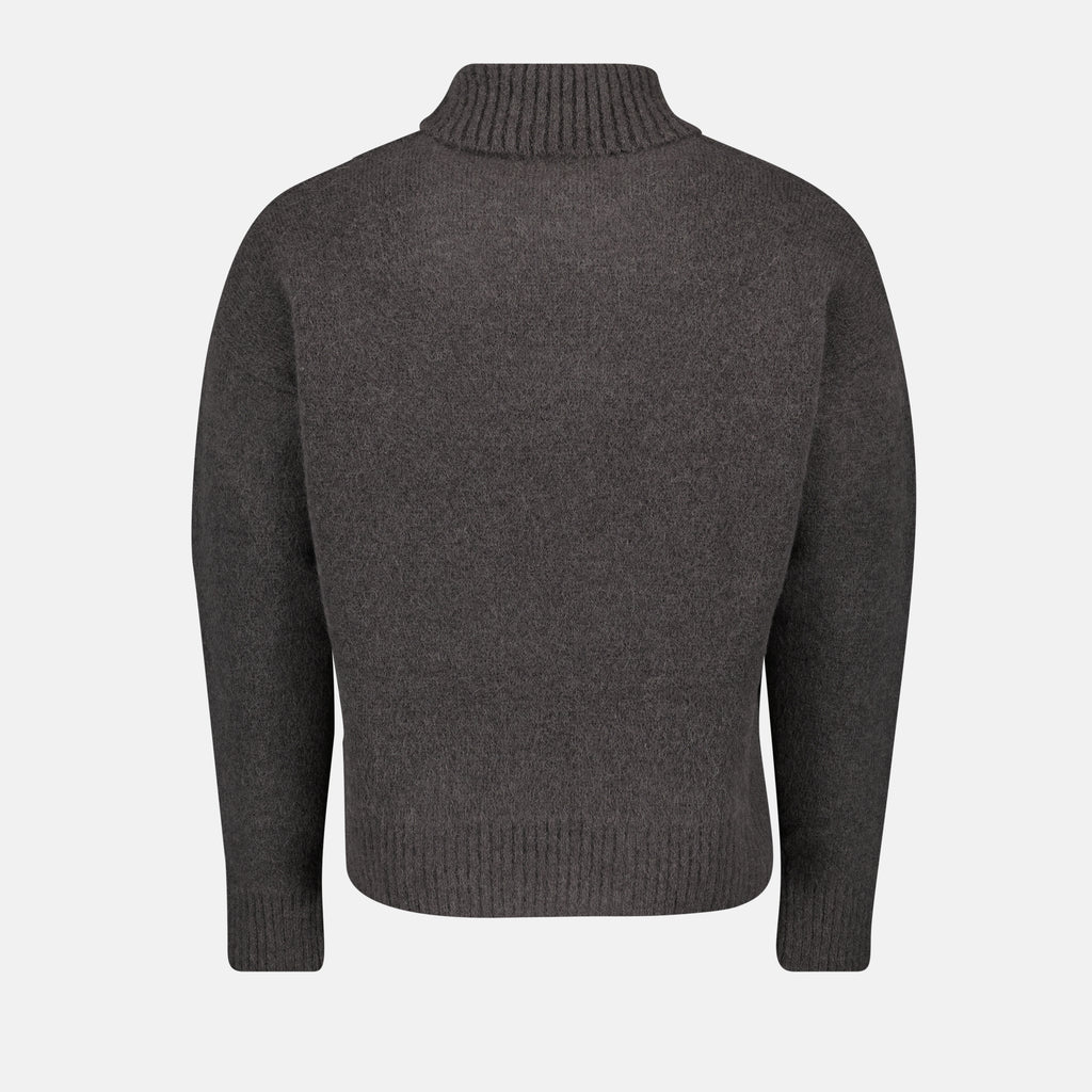 Knitwear AMI de Coeur Turtleneck Ami PARIS Gray Unisex