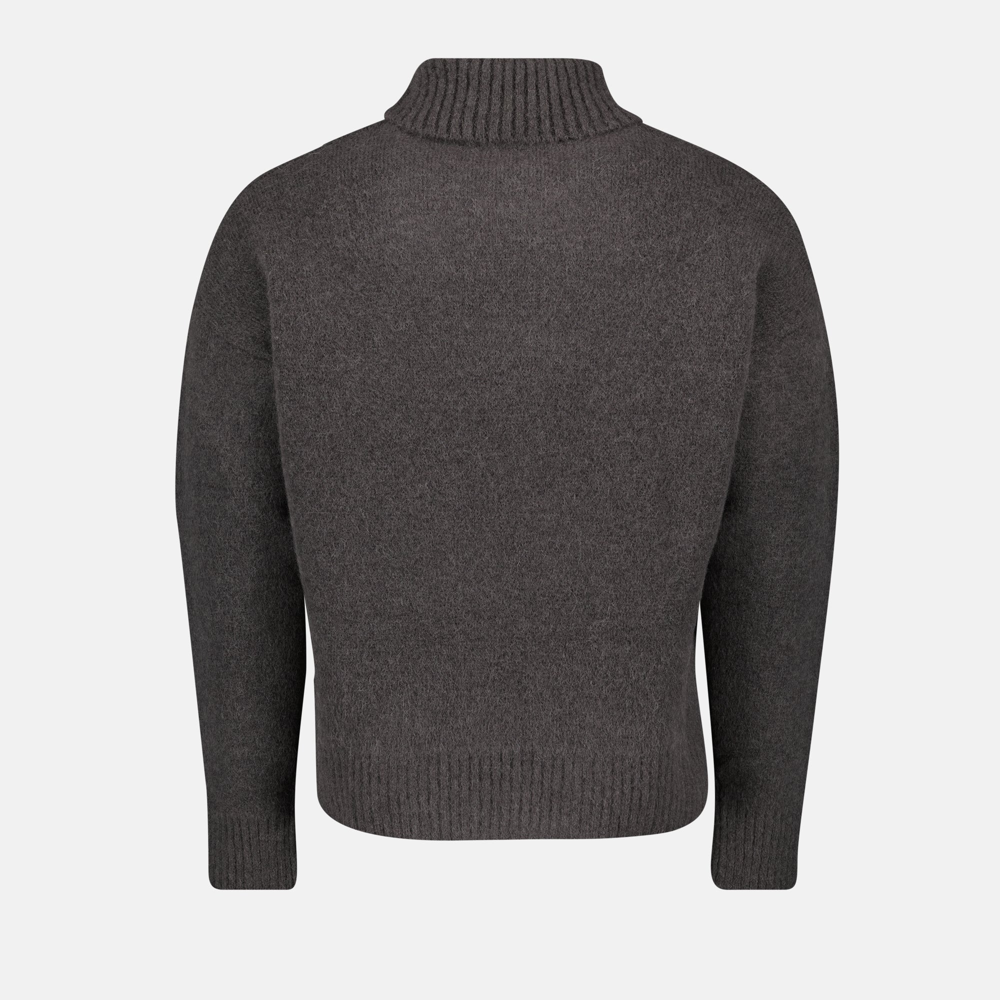 Knitwear AMI de Coeur Turtleneck Ami PARIS Gray Unisex