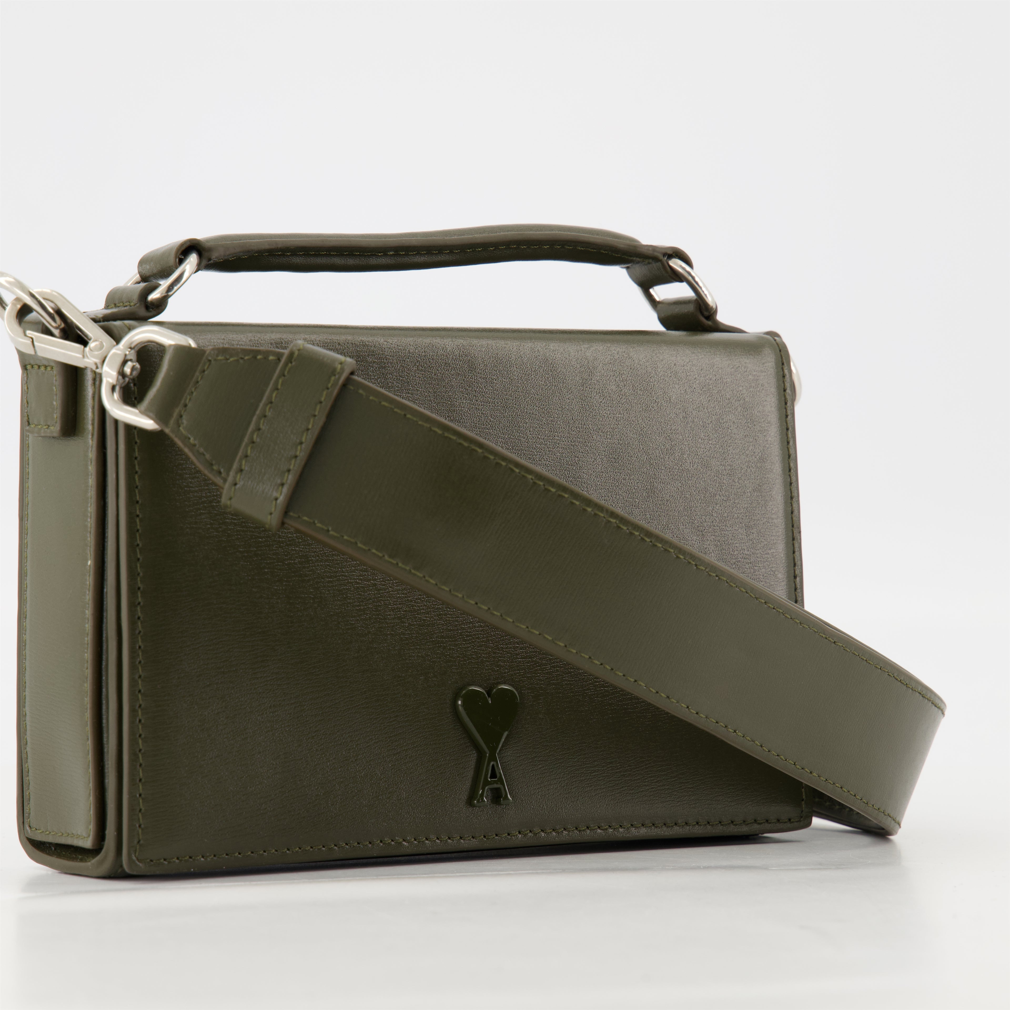 Sacs bandoulière Sac Lunch Ami PARIS Kaki Unisexe