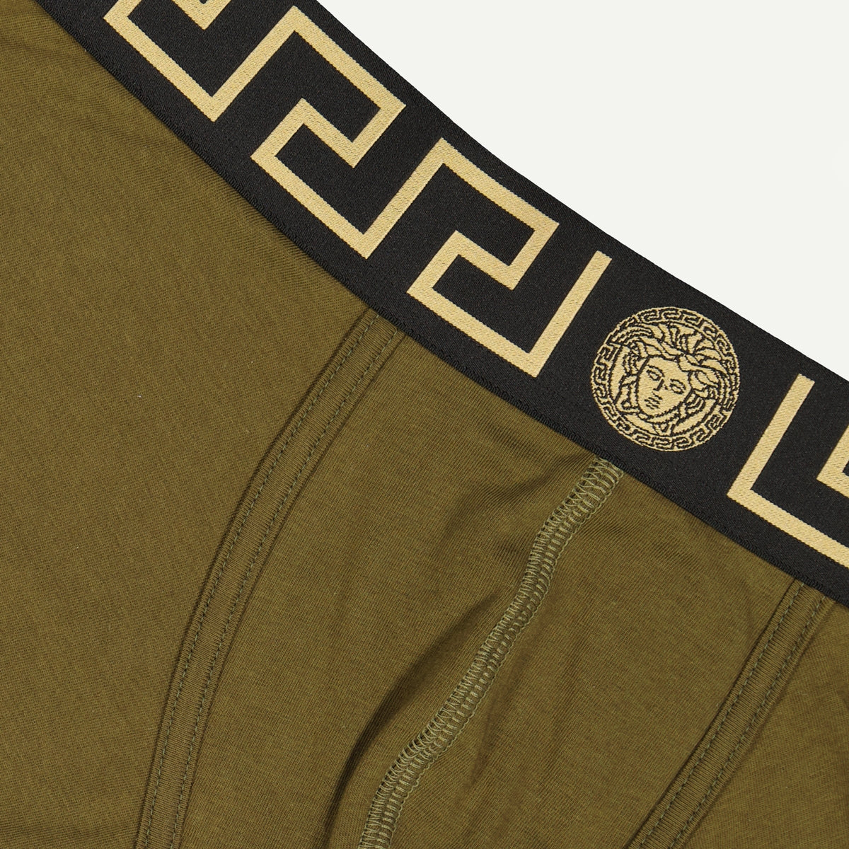 Underwear and homewear Boxer Medusa court Versace Khaki Homme
