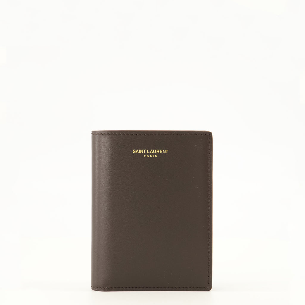 Petite maroquinerie Brown Leather Saint Laurent Paris Wallet Saint Laurent Marron Homme