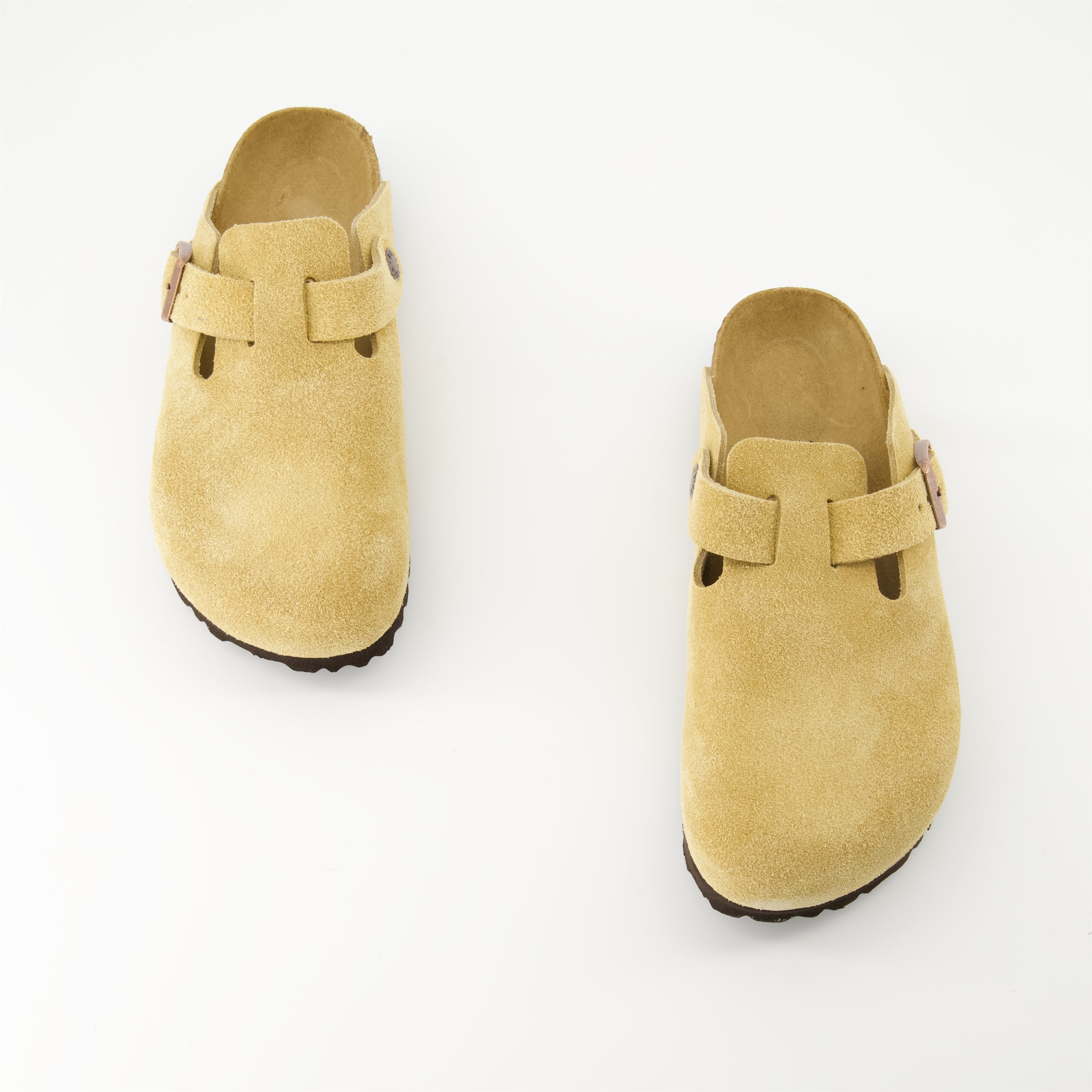 Chaussures ouvertes Mules Boston Birkenstock Beige Homme