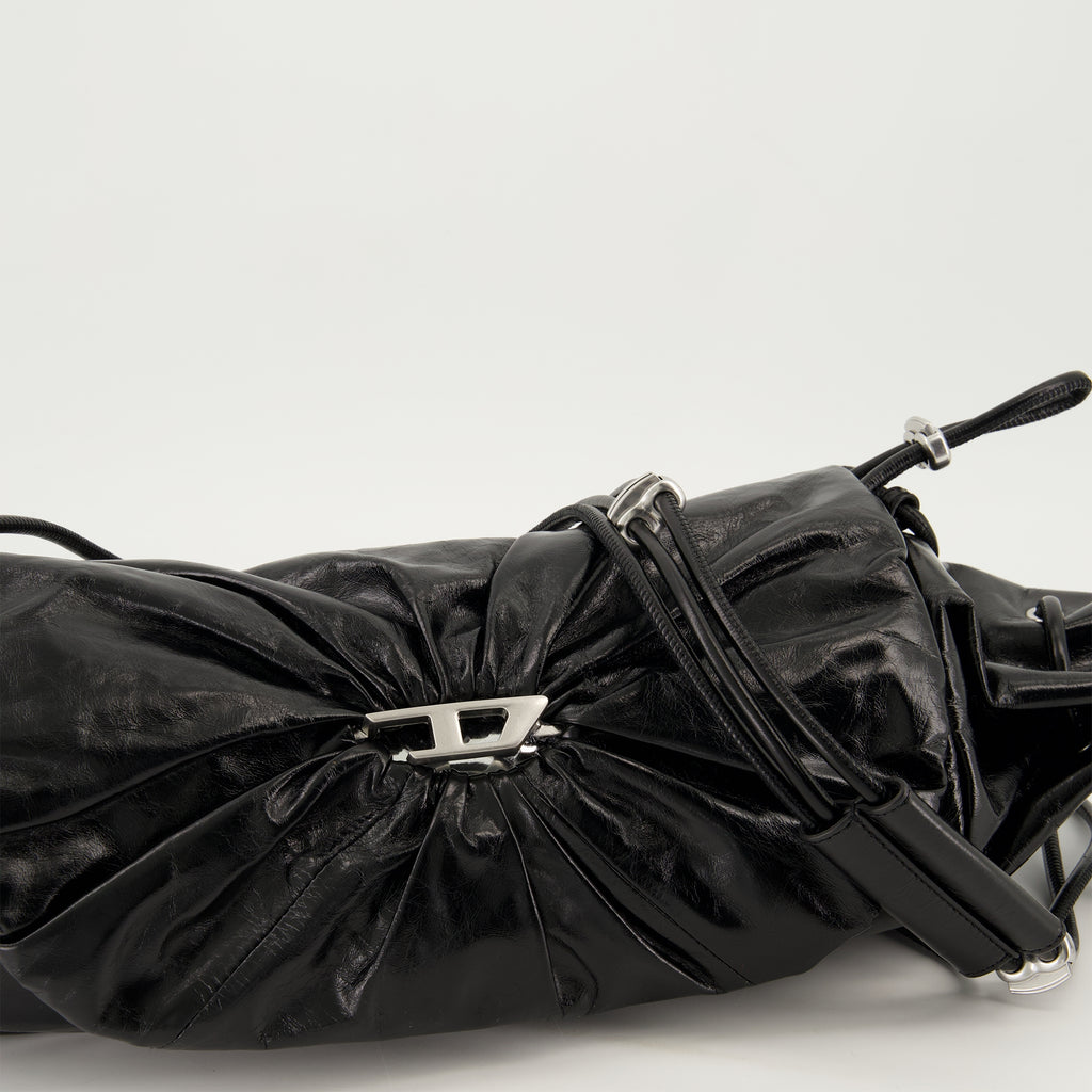 Borse a mano e a spalla Borsa in Pelle Scrunch-D Diesel Nero Femme