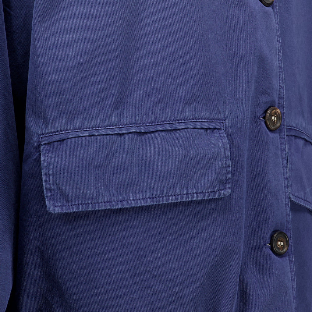 Vestes Blusão de Serge Envelhecido em Azul Marinho Miu Miu Bleu foncé Femme