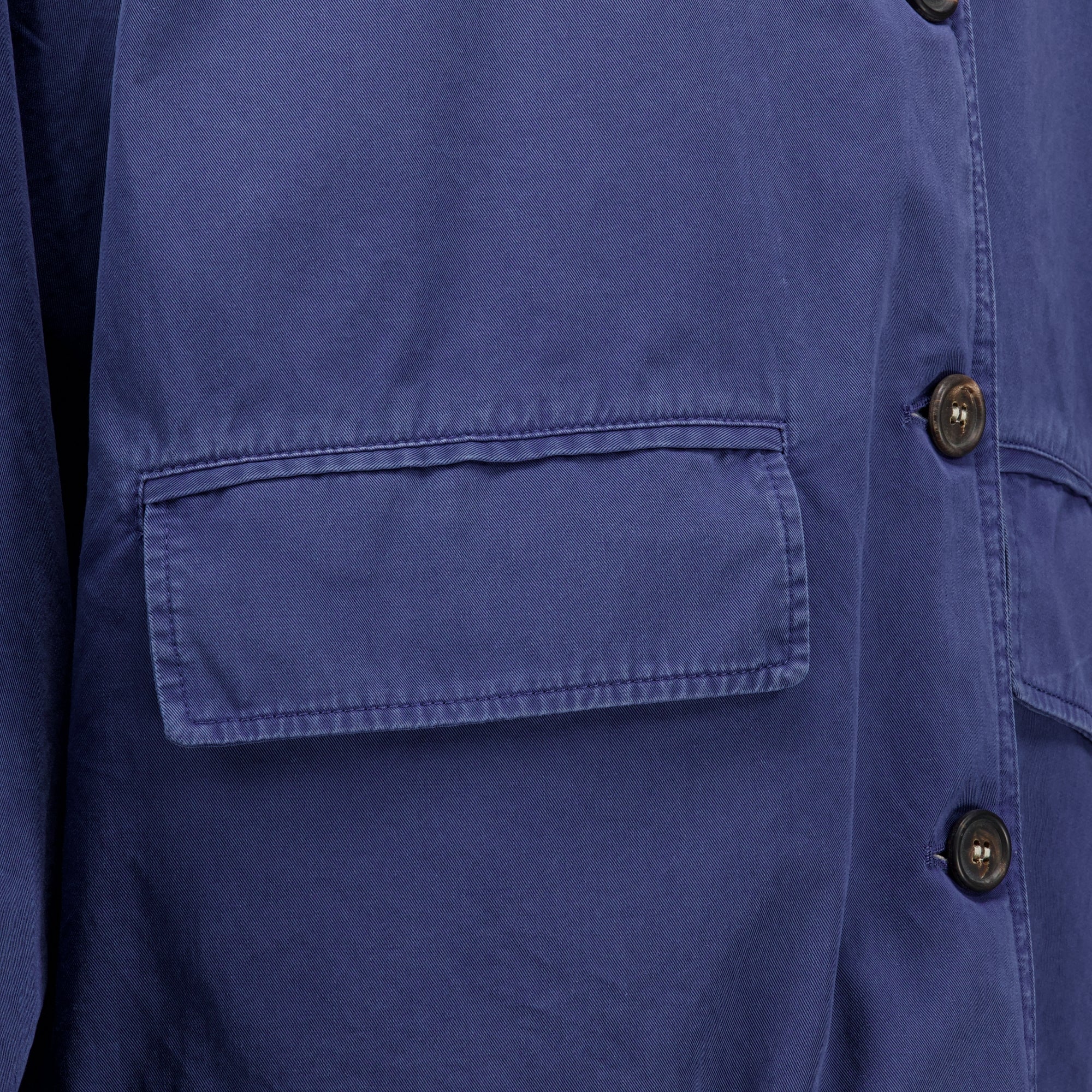 Vestes Blusão de Serge Envelhecido em Azul Marinho Miu Miu Bleu foncé Femme