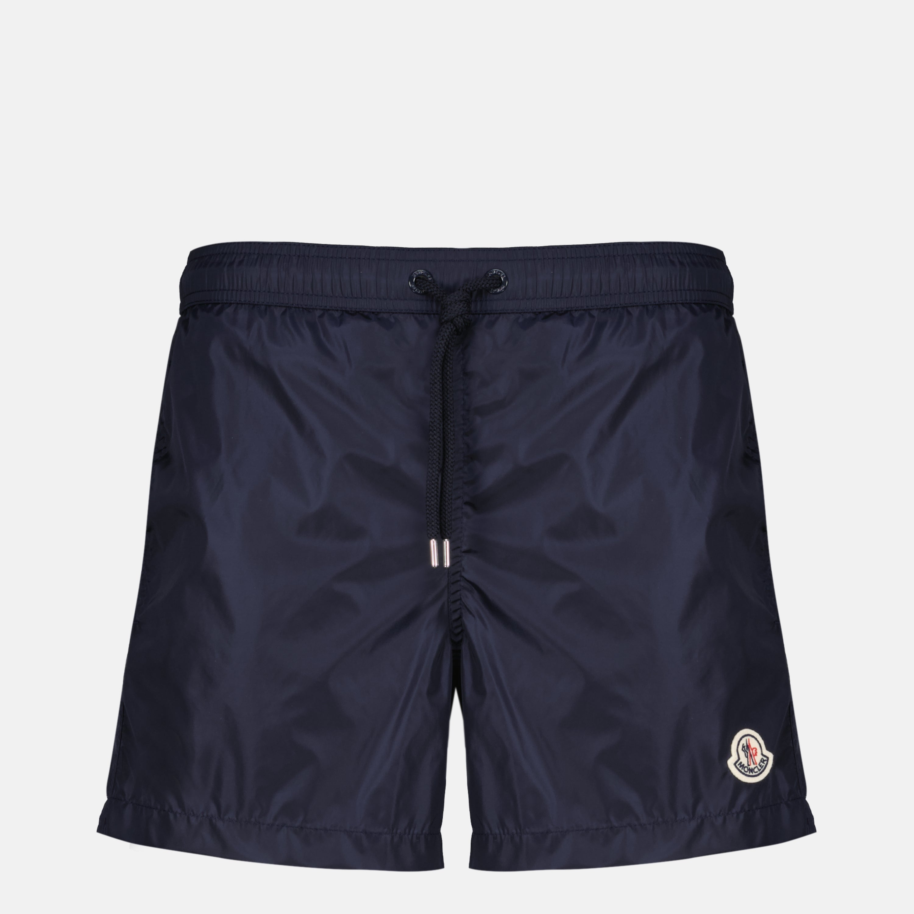 Beachwear Marinefarbene Logo-Bade Shorts Moncler Bleu foncé Homme