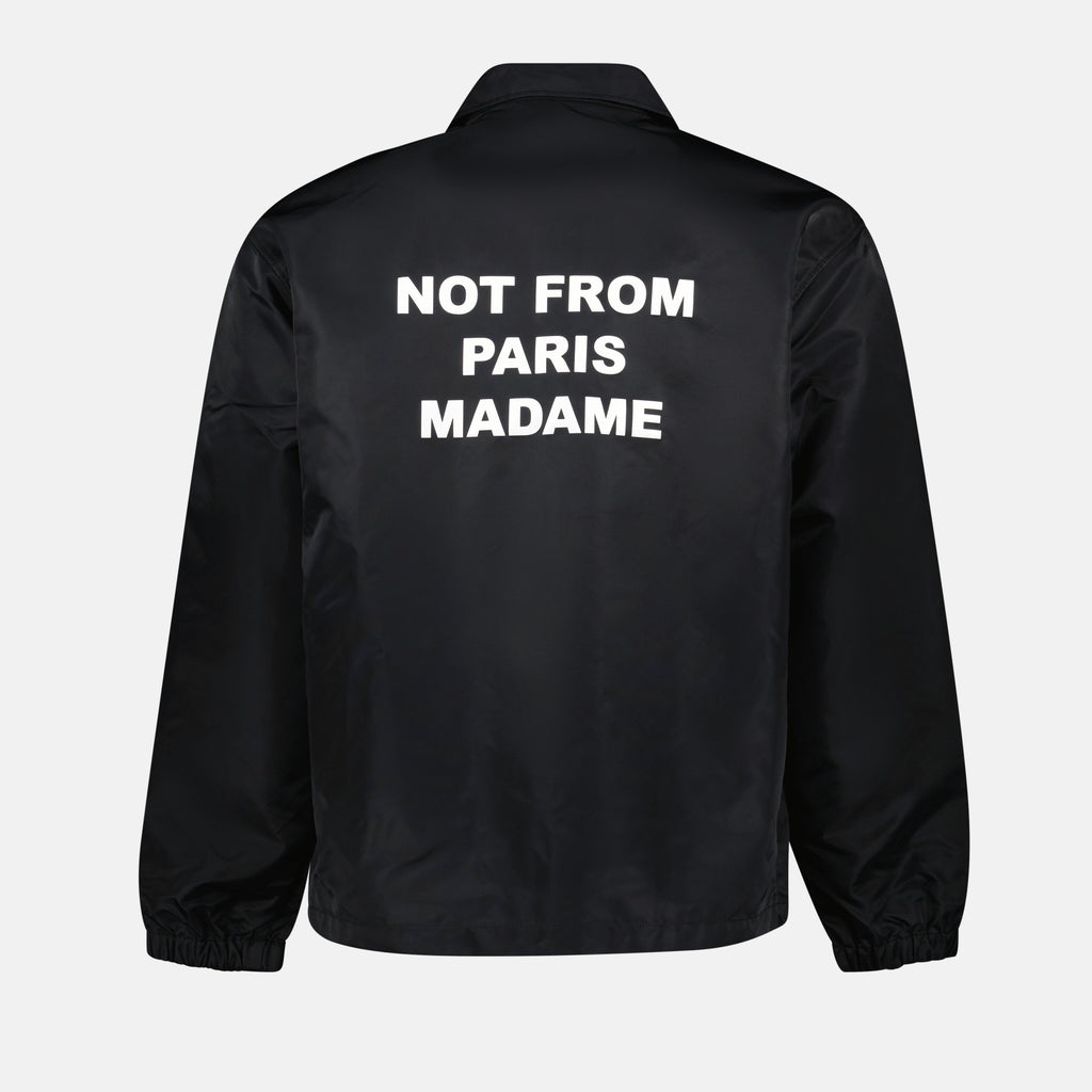 Jackets Slogan Windbreaker Drole De Monsieur Black Homme