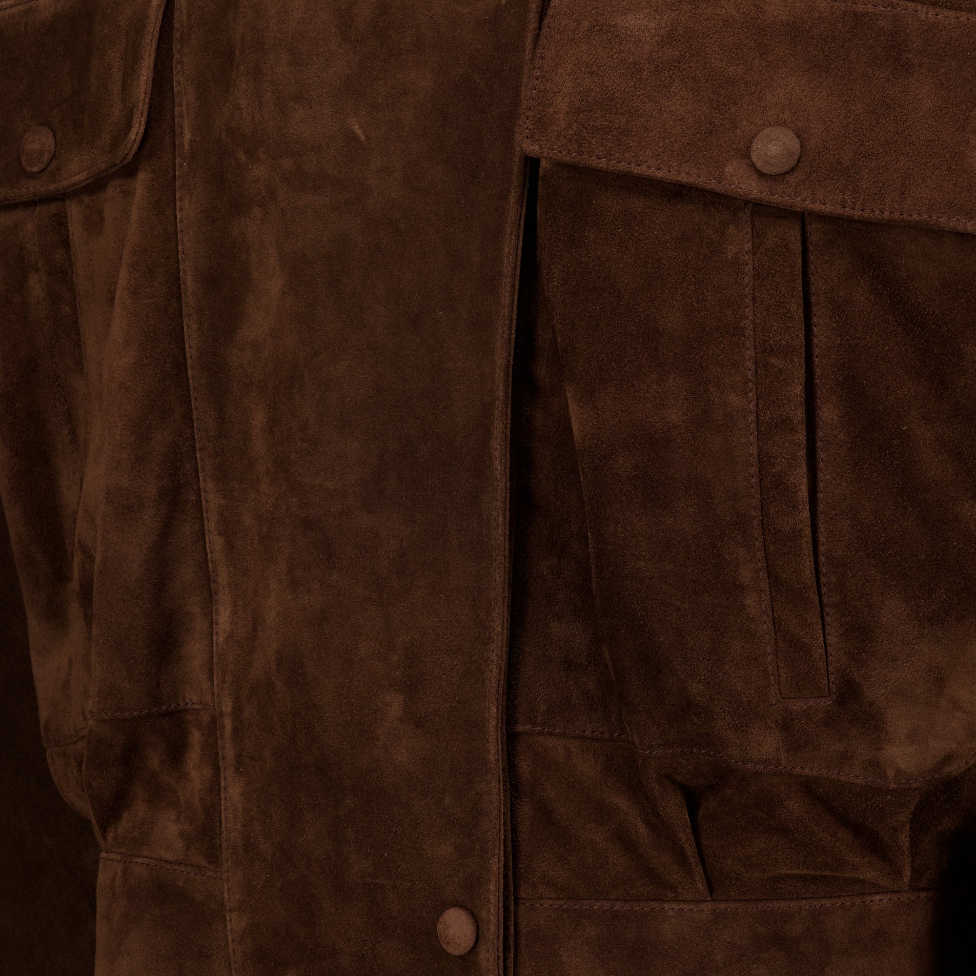 Manteaux ヴィンテージブラウンスエードジャケット Saint Laurent Marron Femme