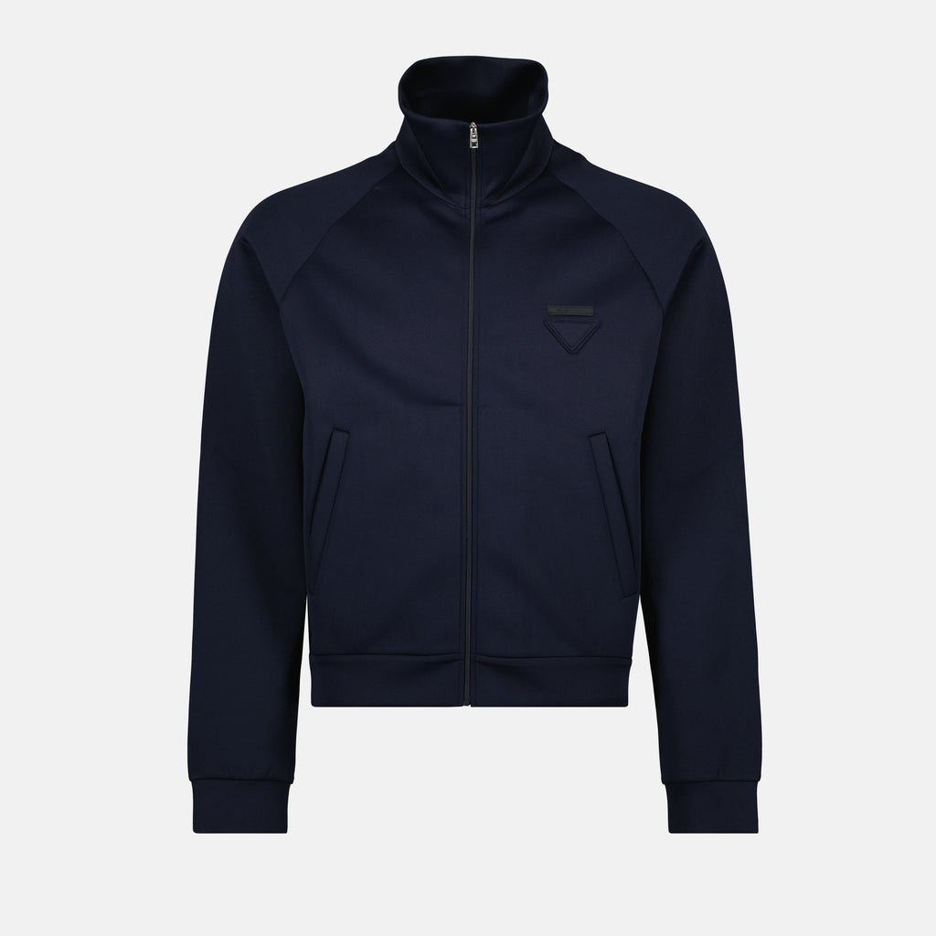 Image de l'article Veste zippée de la marque Prada pour Homme - Saison Automne-Hiver 2025 - Vue de Face