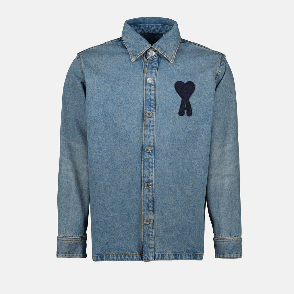 Chemises Chemise en jean Ami de coeur Ami PARIS Bleu Homme