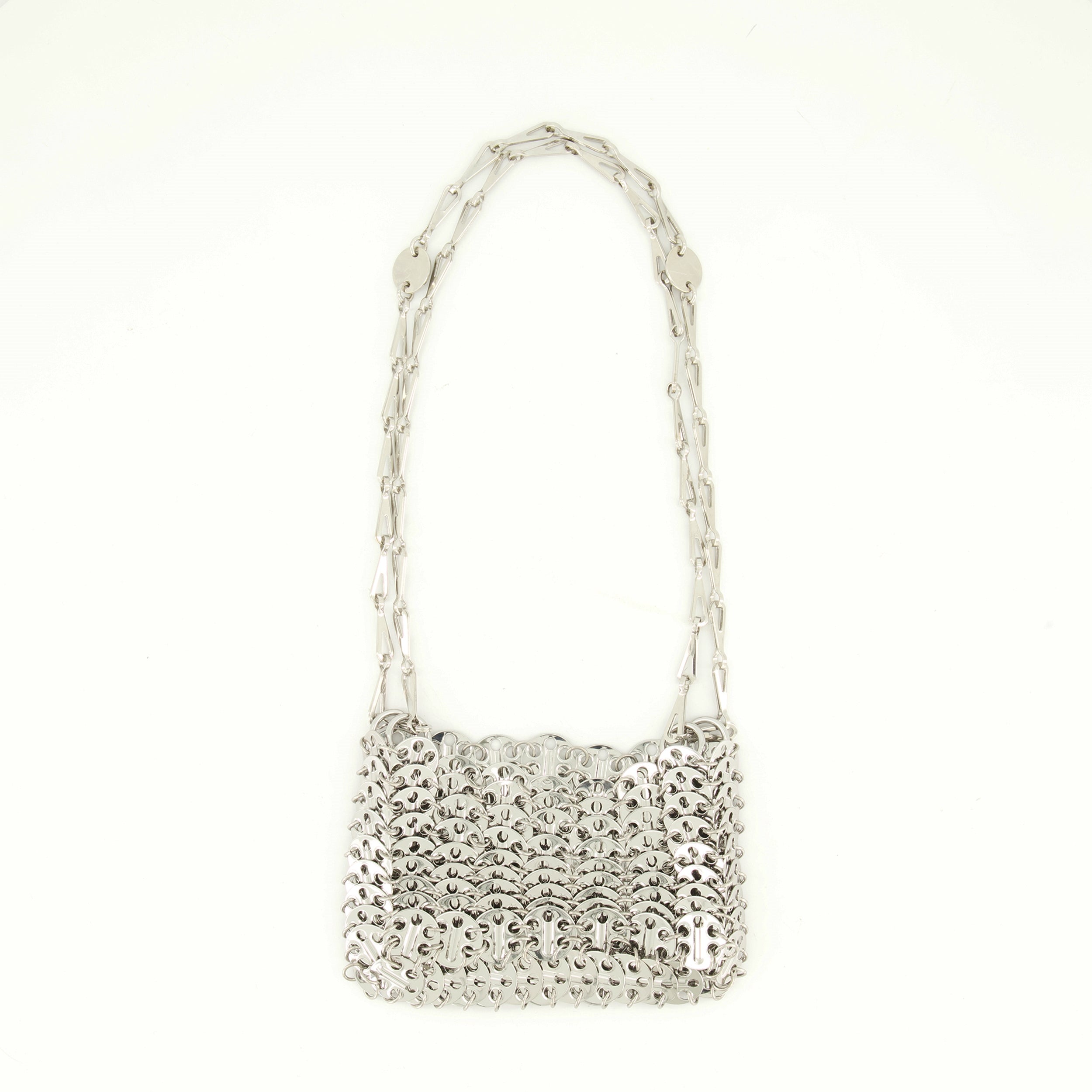 Bolsos de mano y al hombro Icónica Bolsa Nano Plateada 1969 Rabanne Plata Mujeres