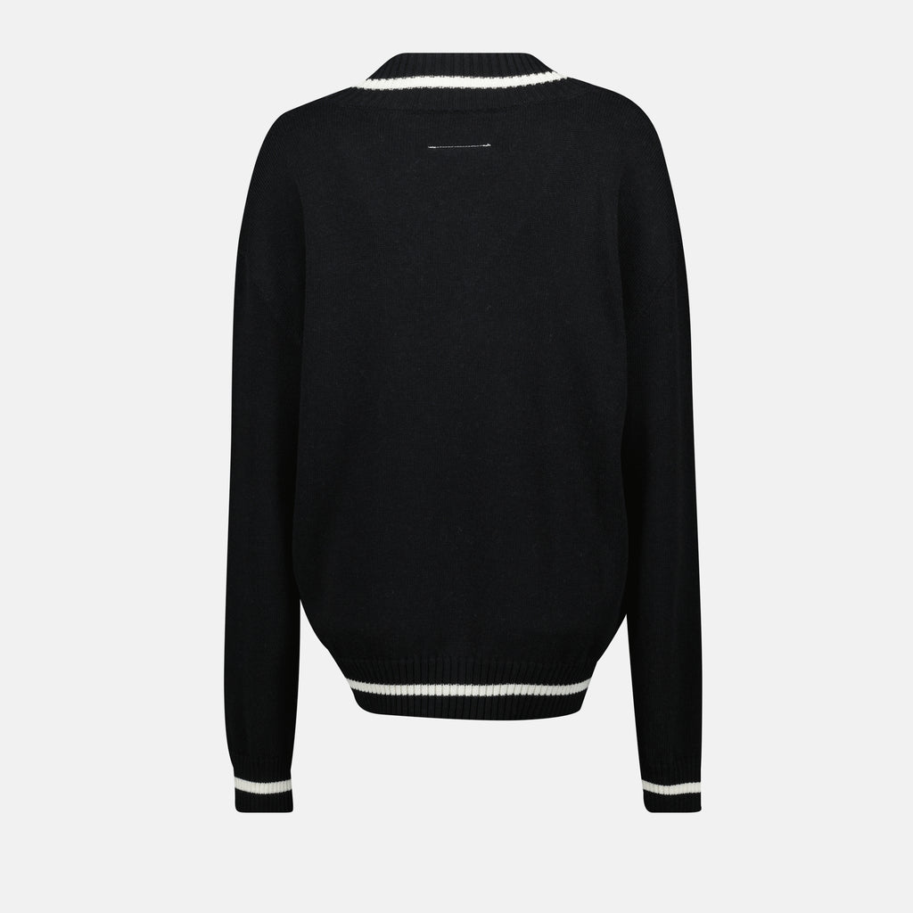 Maille Pull en laine Mm6 Noir Femme