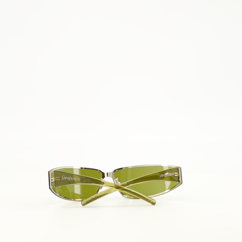 Lunettes SL 963 Grüne Sonnenbrille Saint Laurent Vert Unisexe