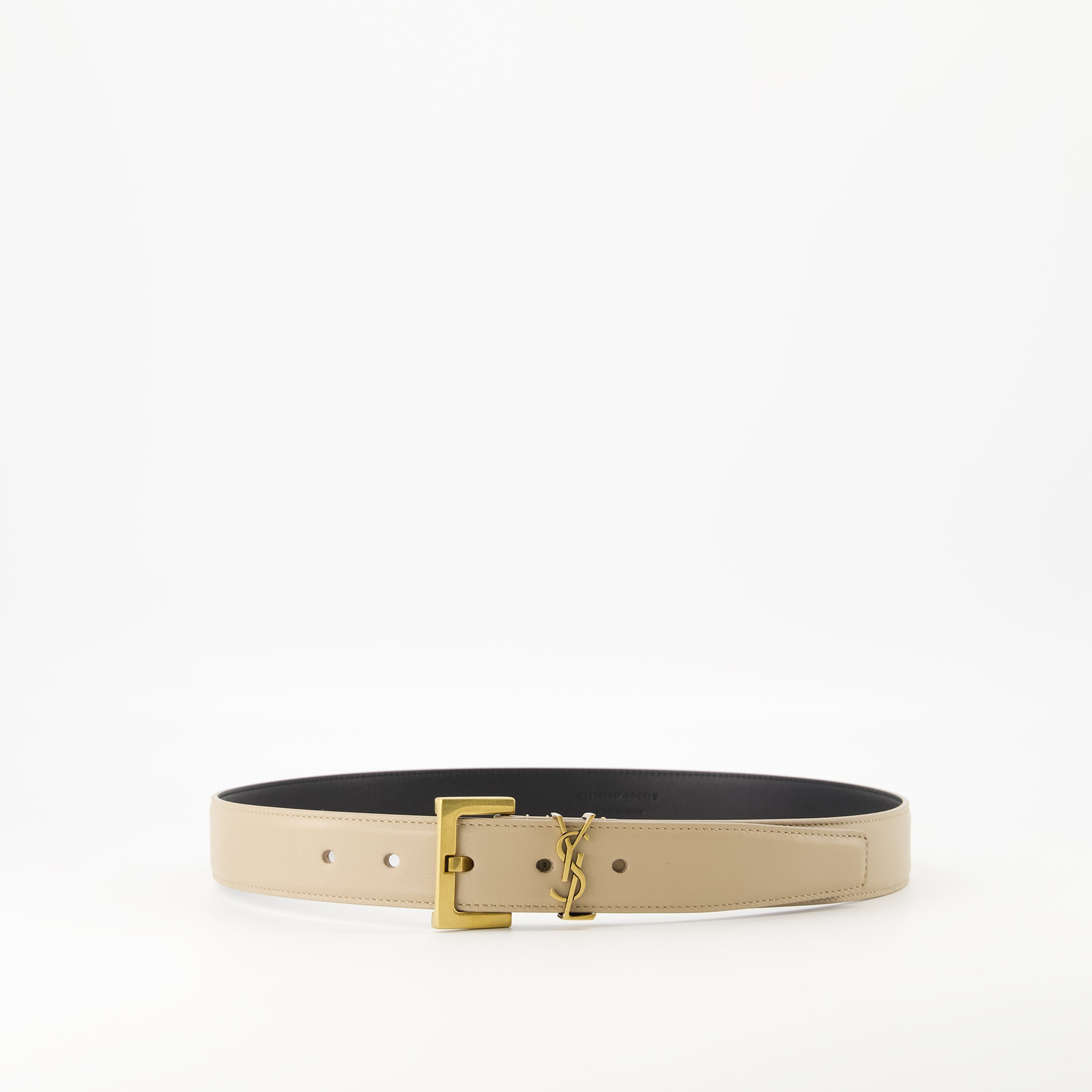 Ceintures Ceinture Cassandre Saint Laurent Beige Femme