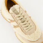 Sneaker Baskets Pacey Moncler Beige Femme
