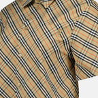 シャツ チェック柄シャツ Burberry ベージュ Femme