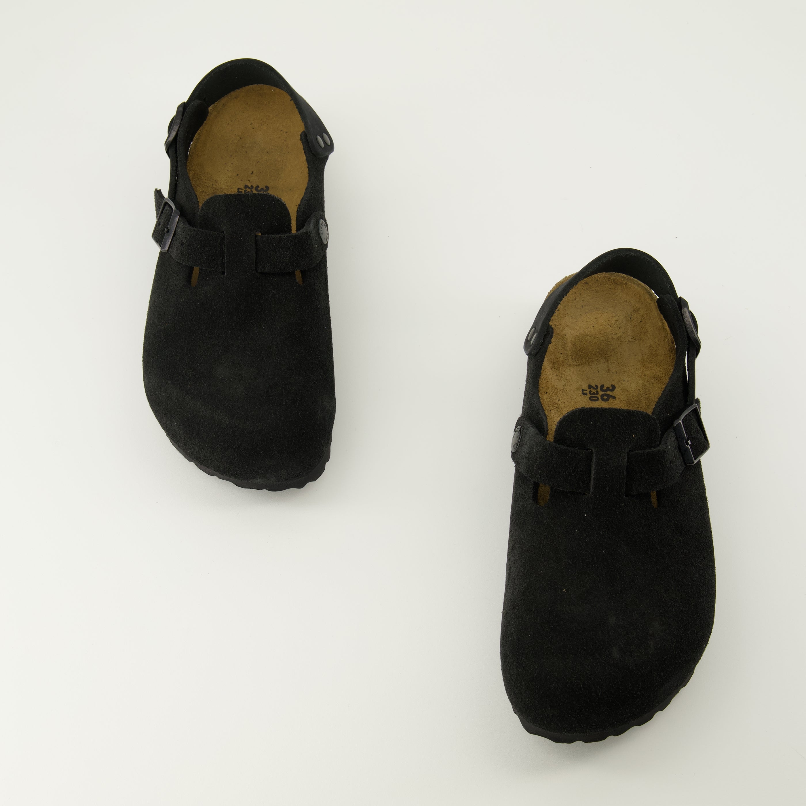 Chaussures ouvertes Tokio Mules en Ante Negro Birkenstock Noir Unisexe