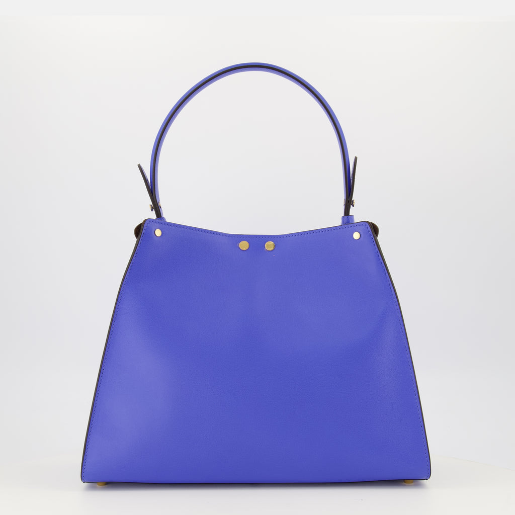 Sacs à main et épaule Fendi Way Medium Leather Bag in Blue Fendi Bleu Femme