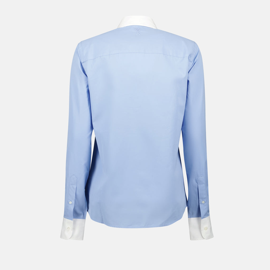 Hemden Chemise en popeline Ami PARIS Blau Femme