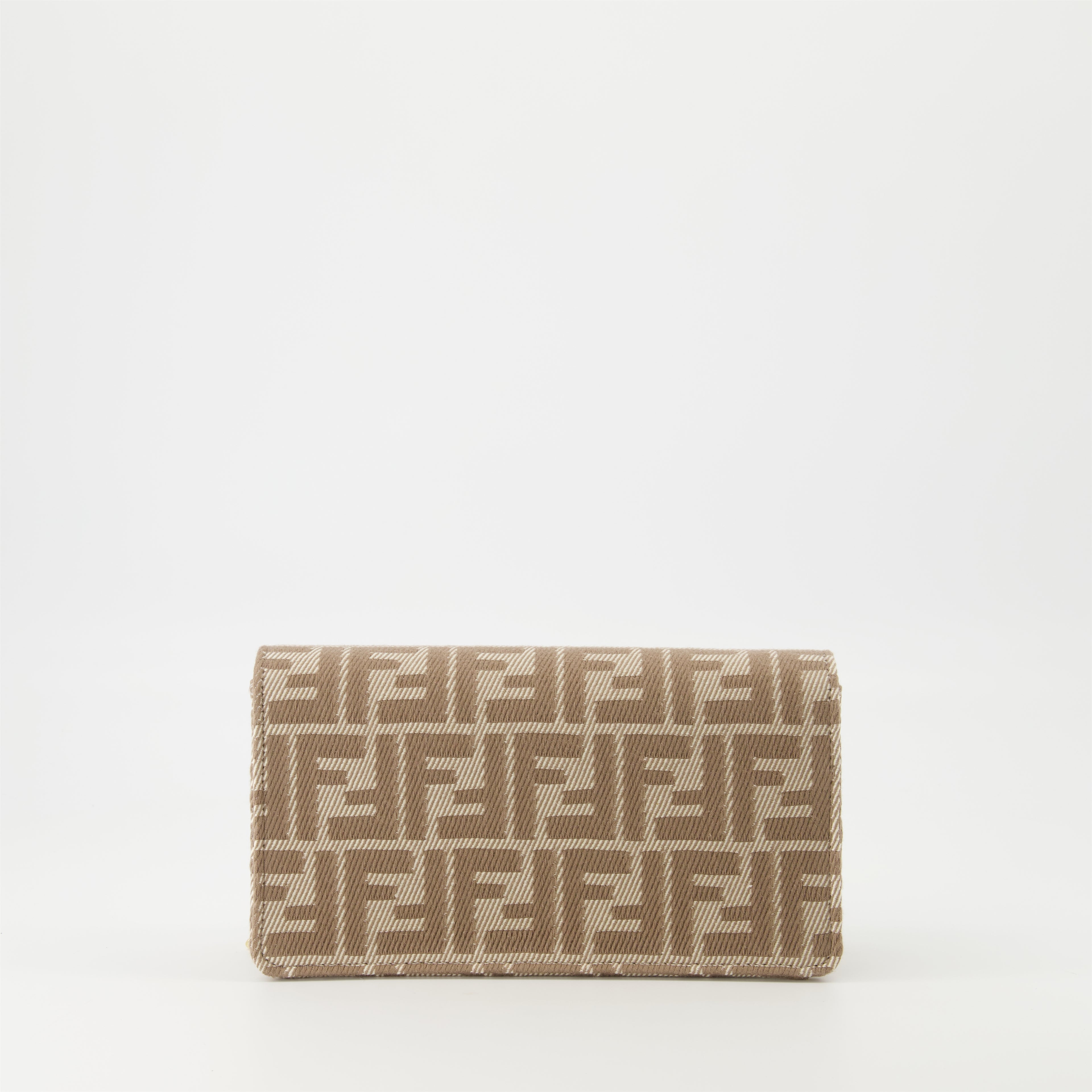 Handtaschen und schultertaschen Baguette Geldbörse mit Kette Fendi Beige Femme