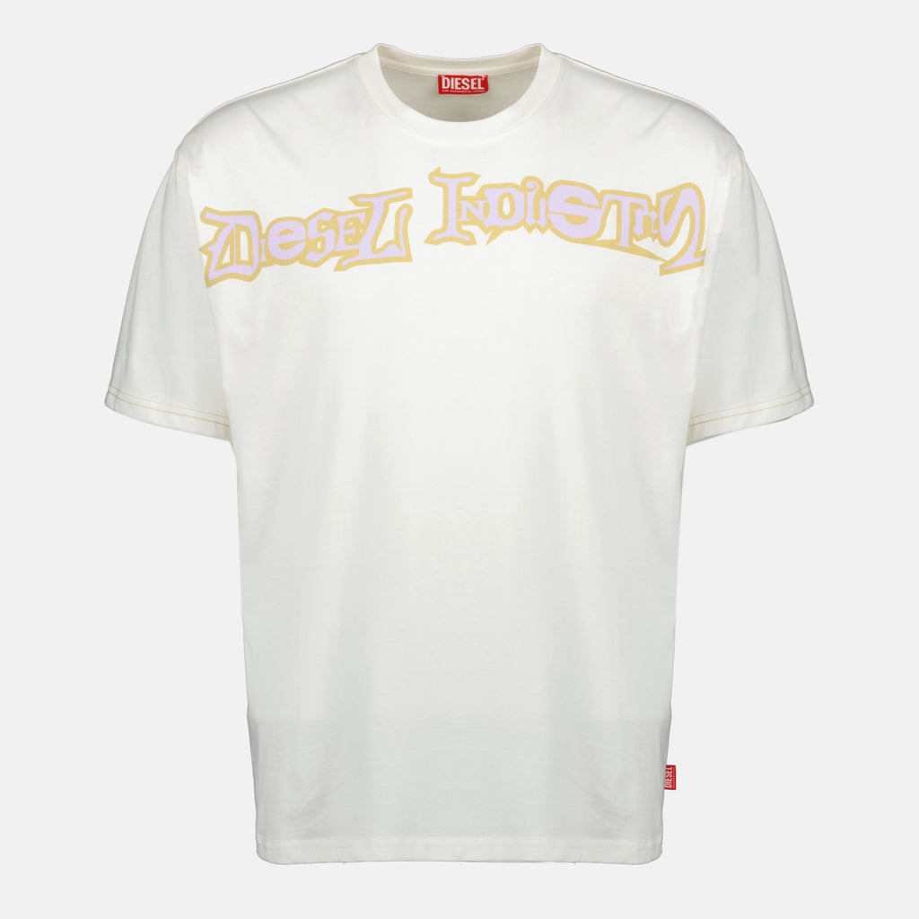 T-shirts T-Boxt-V3 Oversize Bedrucktes T-Shirt Diesel Beige Homme