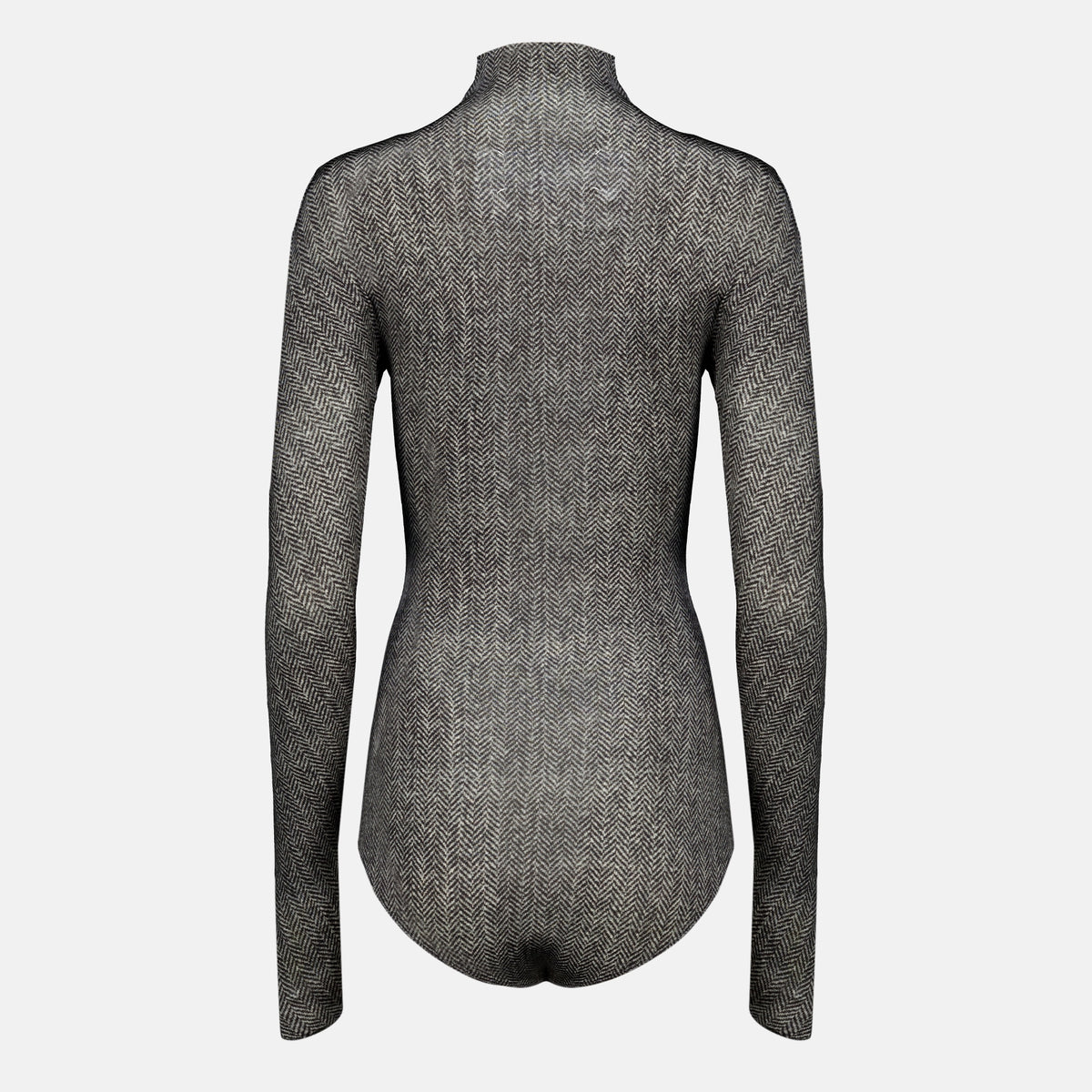 Tops Body a Motivo Chevron Mm6 Gris Femme