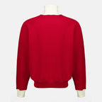 Sweatshirts Chaqueta de Algodón Roja con Cierre Ami PARIS Rouge Unisexe