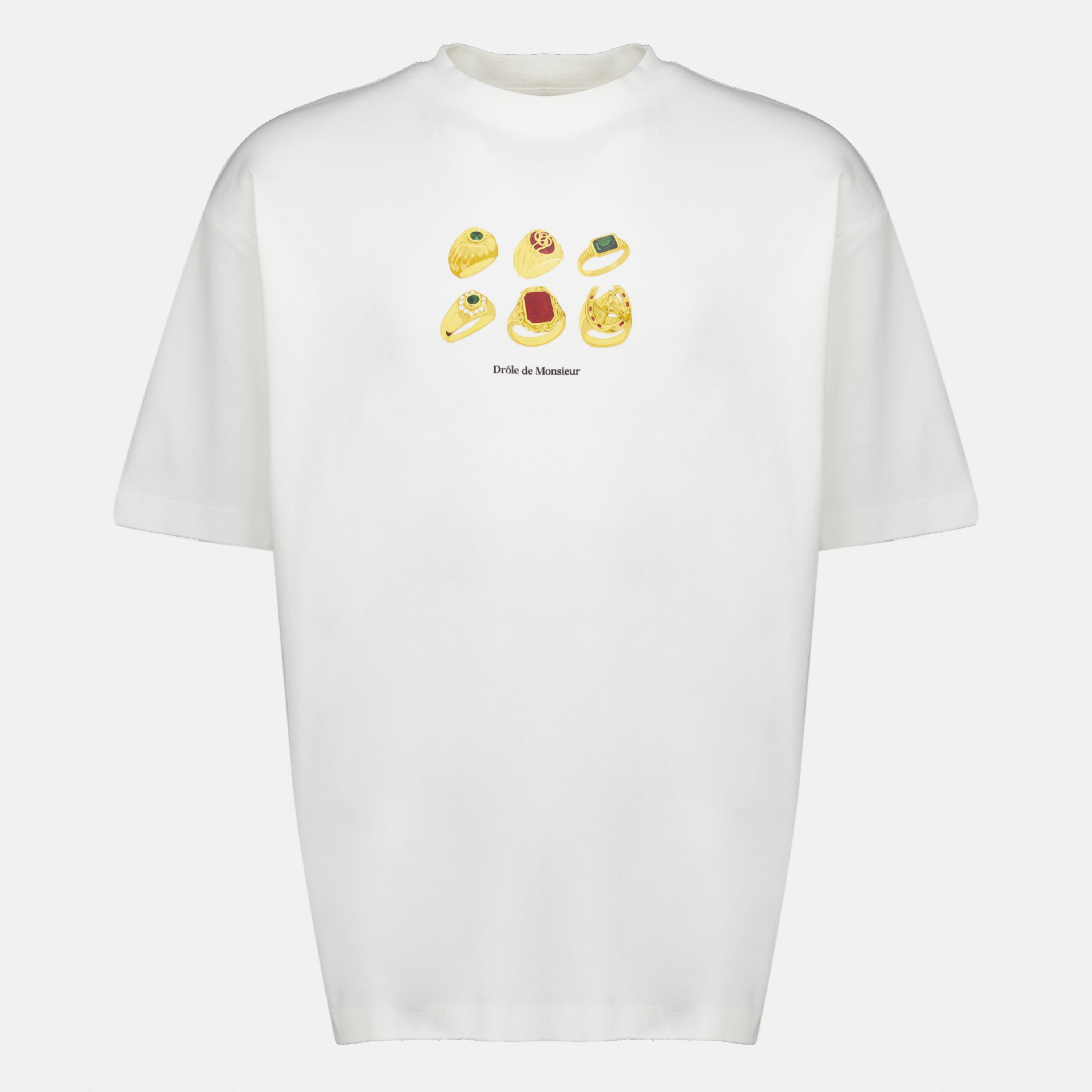 T-shirts T-Shirt Bianca Rings Drole De Monsieur Blanc Homme