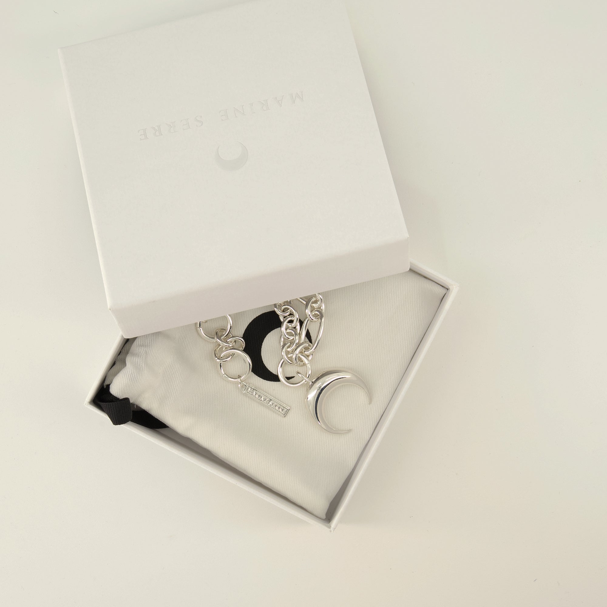 Bijoux Collana Silver Moon Marine Serre Argenté Unisexe