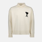 Image de l'article Pull Ami de coeur de la marque Ami PARIS pour Unisex - Saison Automne-Hiver 2025 - Vue de Face