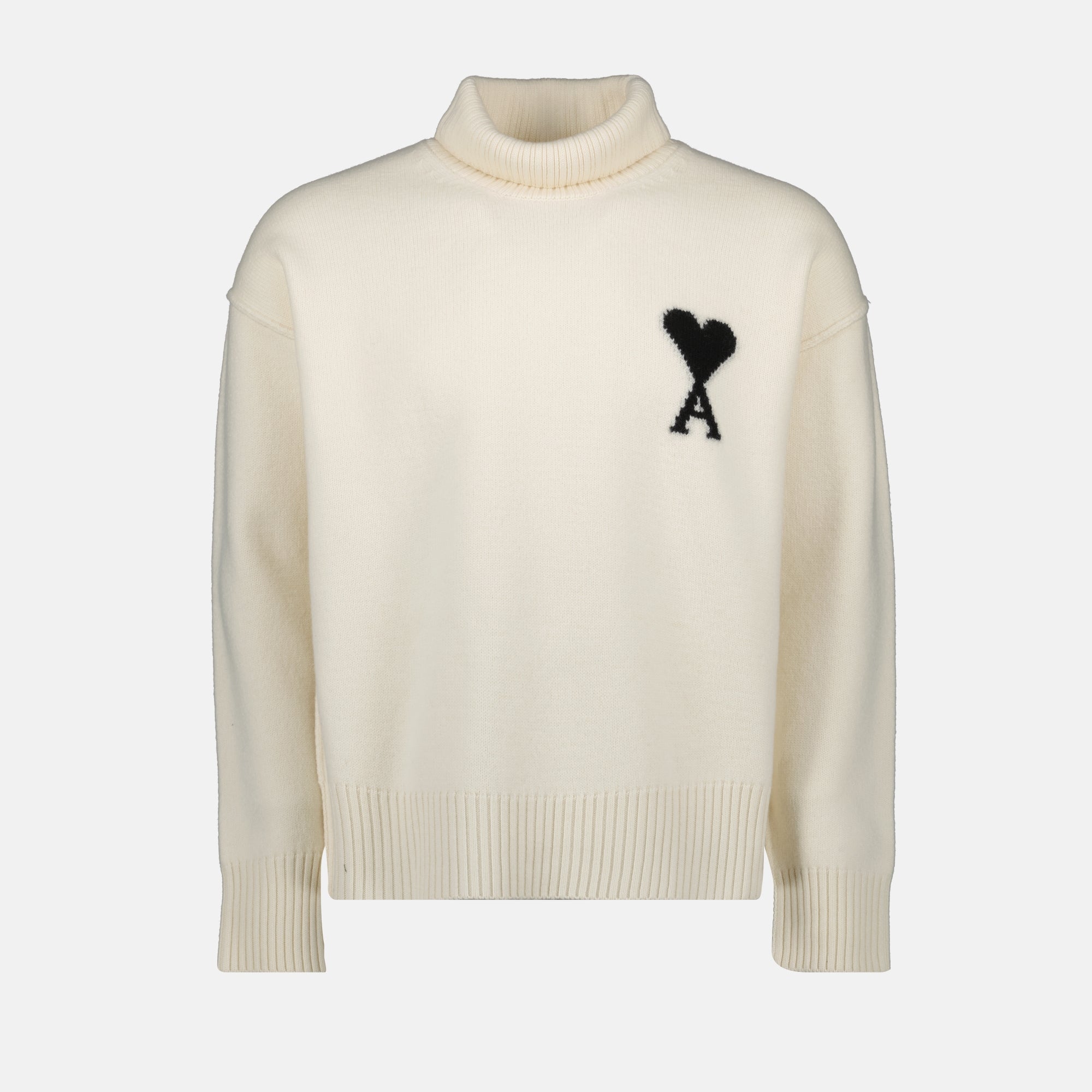 Image de l'article Pull Ami de coeur de la marque Ami PARIS pour Unisex - Saison Automne-Hiver 2025 - Vue de Face