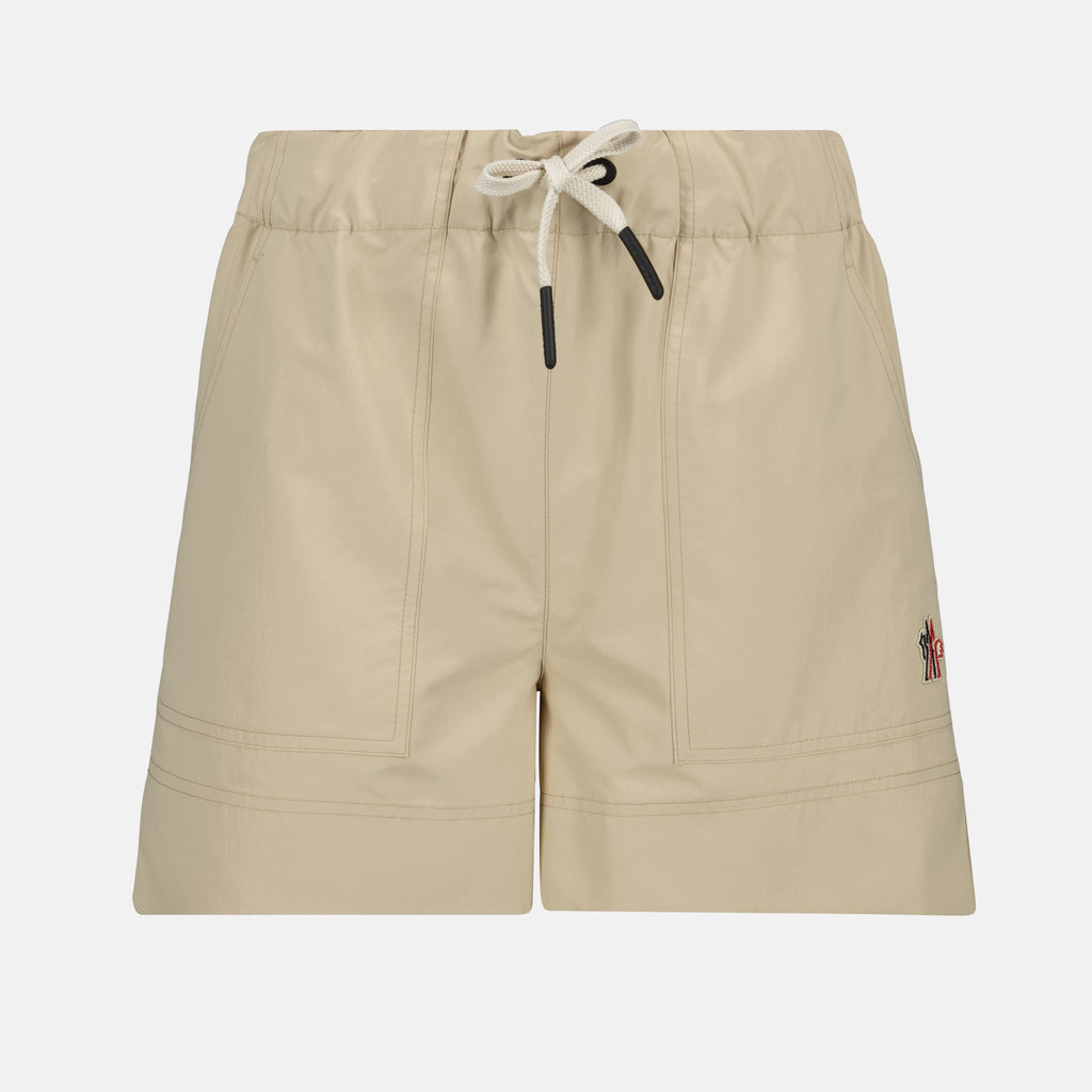 Shorts Technische zerknitterte Shorts Moncler Grenoble Beige Femme