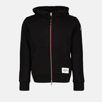 Sudaderas Sudadera con Capucha con Cremallera Moncler Negro Homme