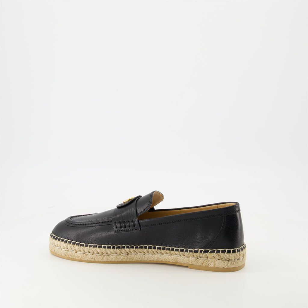 Espadrilles Espadrilles en cuir Palm Valentino Garavani Noir Homme