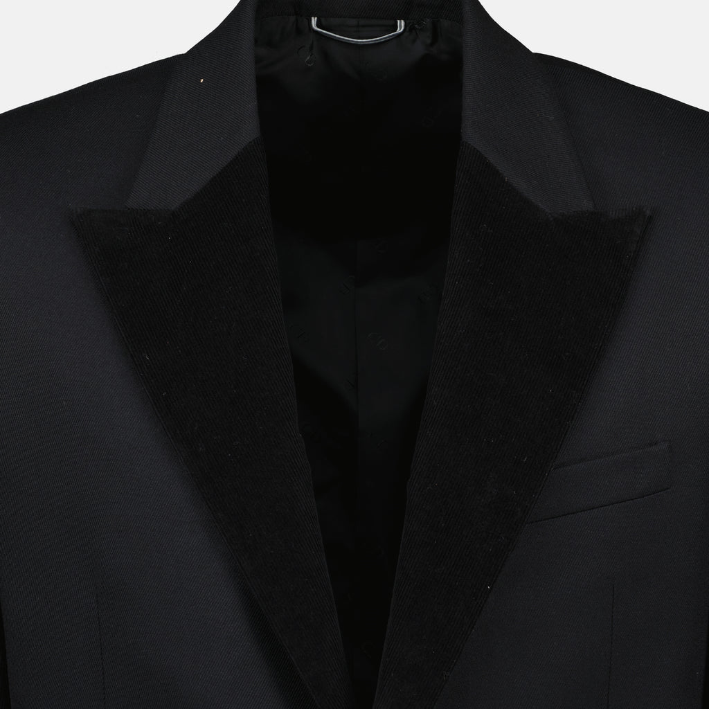 Vestes Blazer à velours côtelé Dior Noir Homme