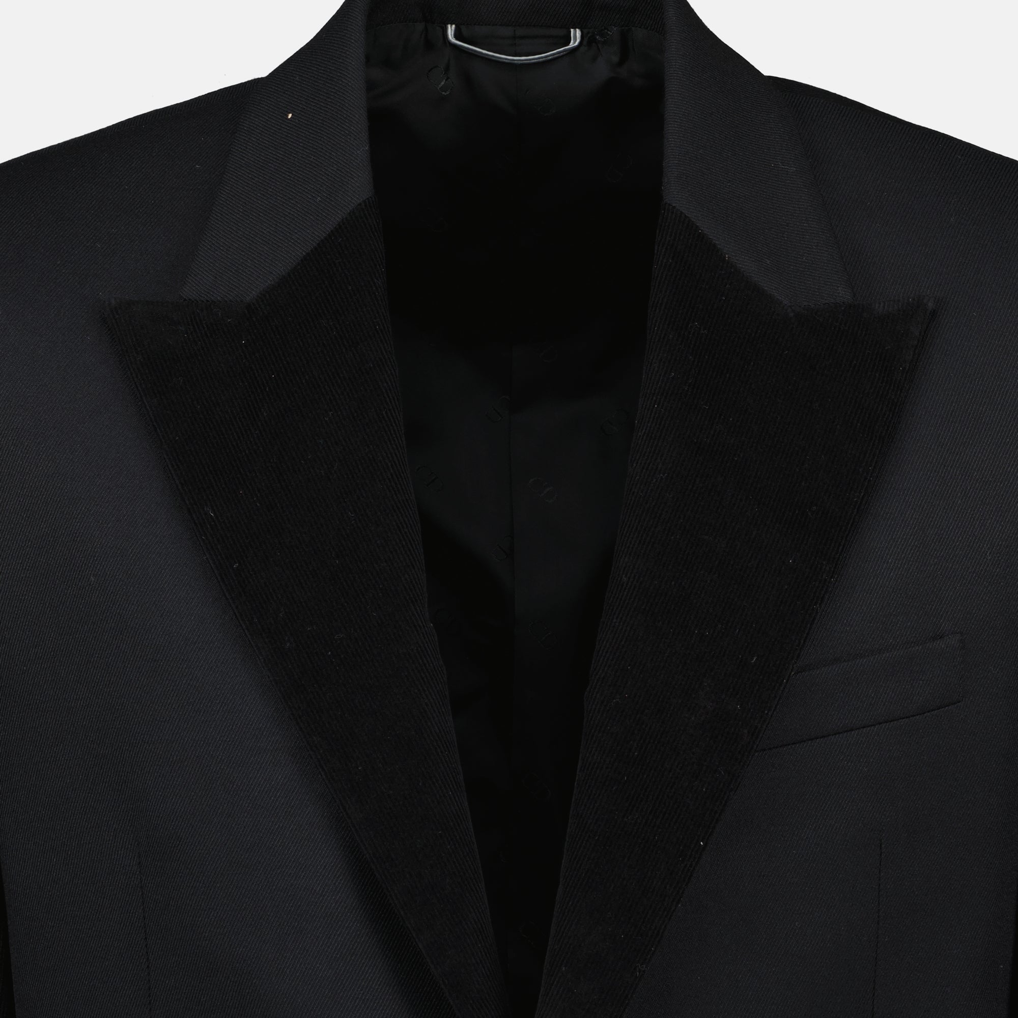 Vestes Blazer à velours côtelé Dior Noir Homme