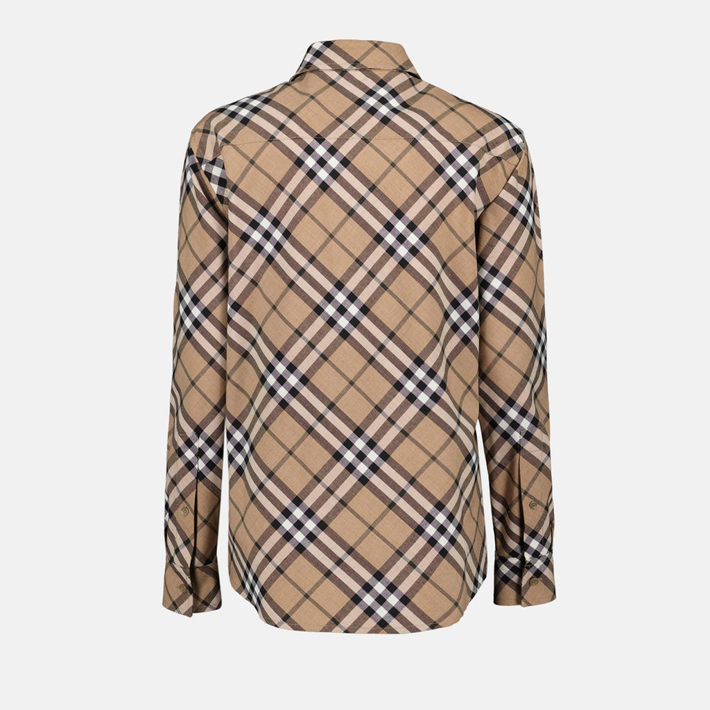 Shirts Checkered Shirt Burberry Beige Femme