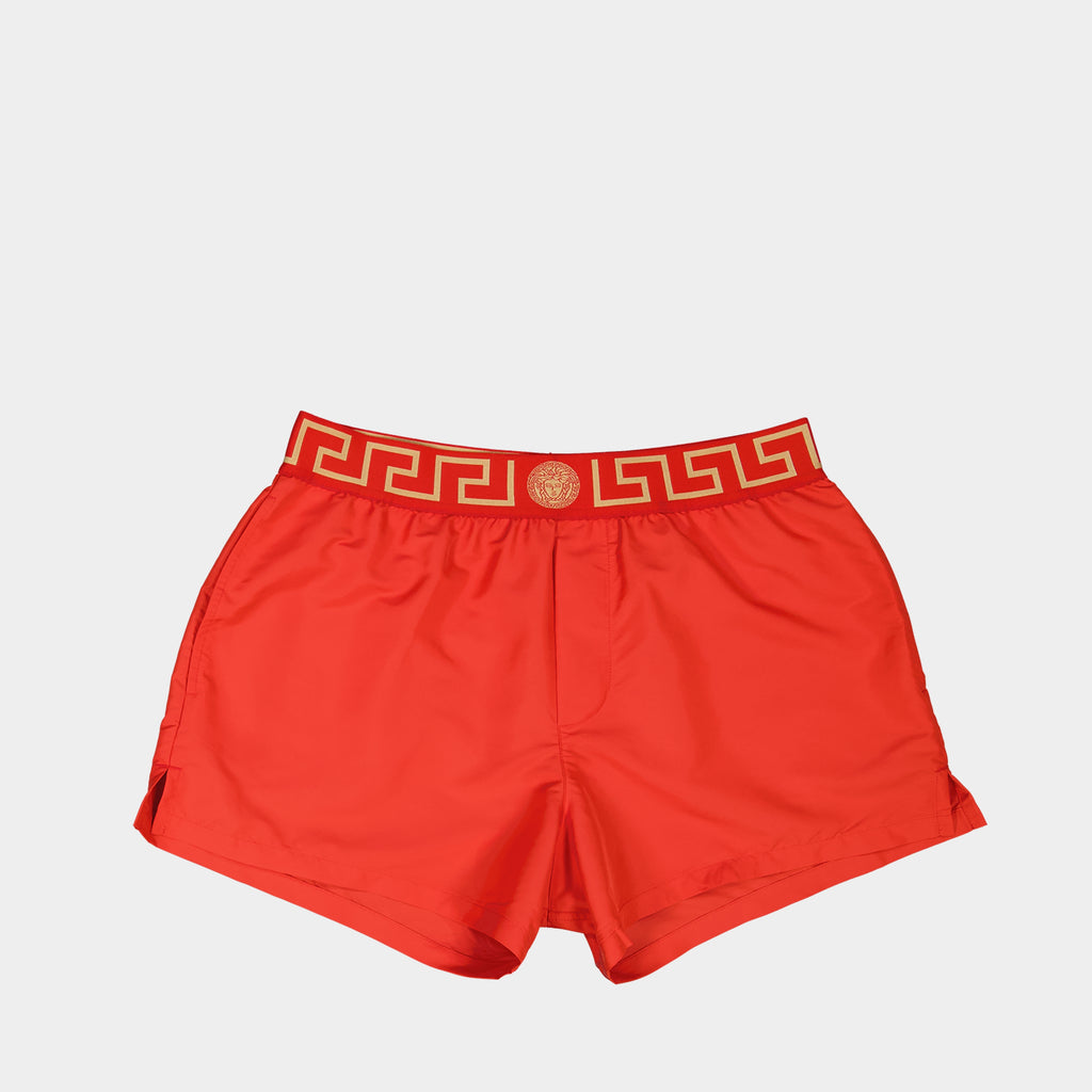 Beachwear Medusa Greca Swim Shorts Versace Red Homme