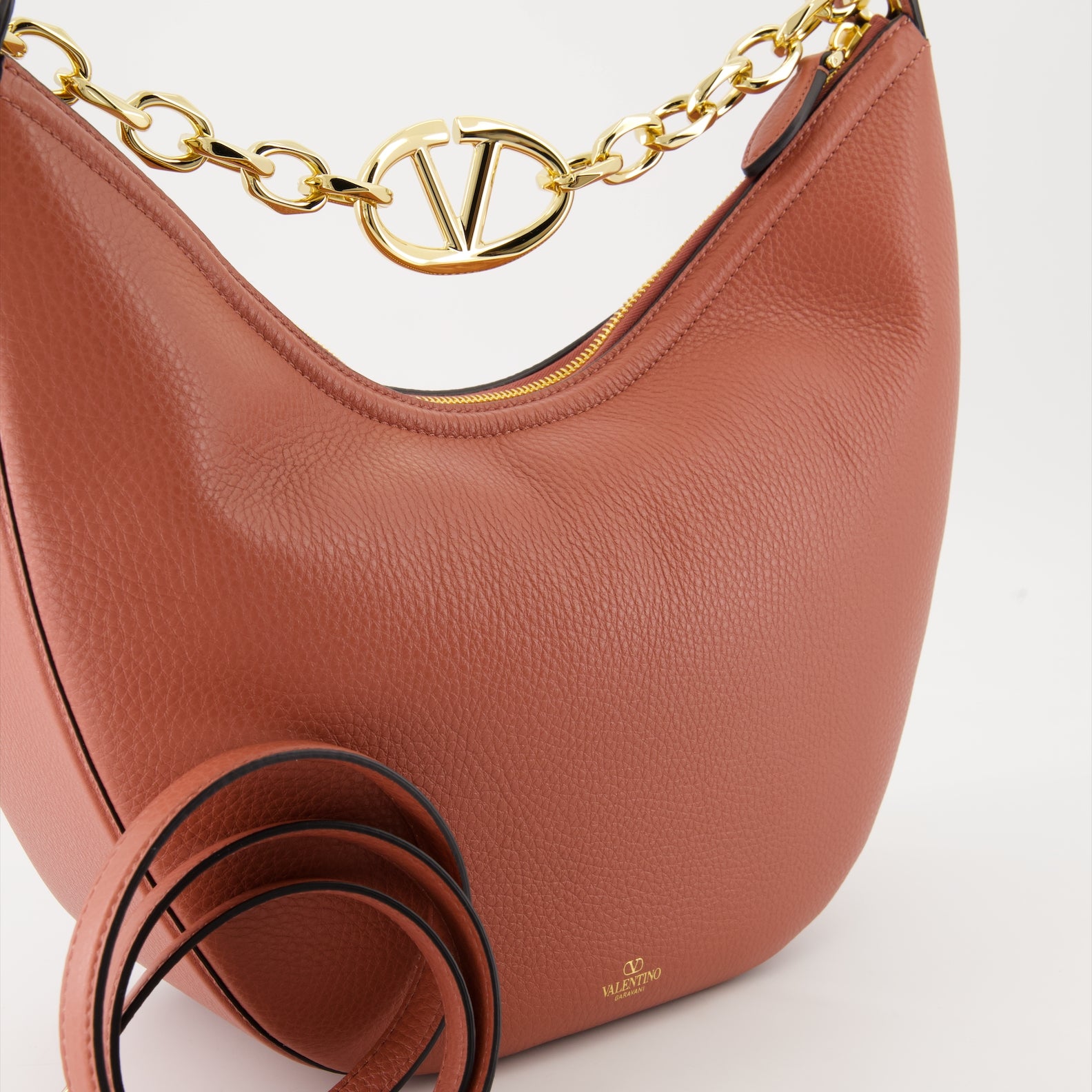 Handbags and shoulder bags VLogo Moon Hobo Bag Valentino Garavani Pink Femme