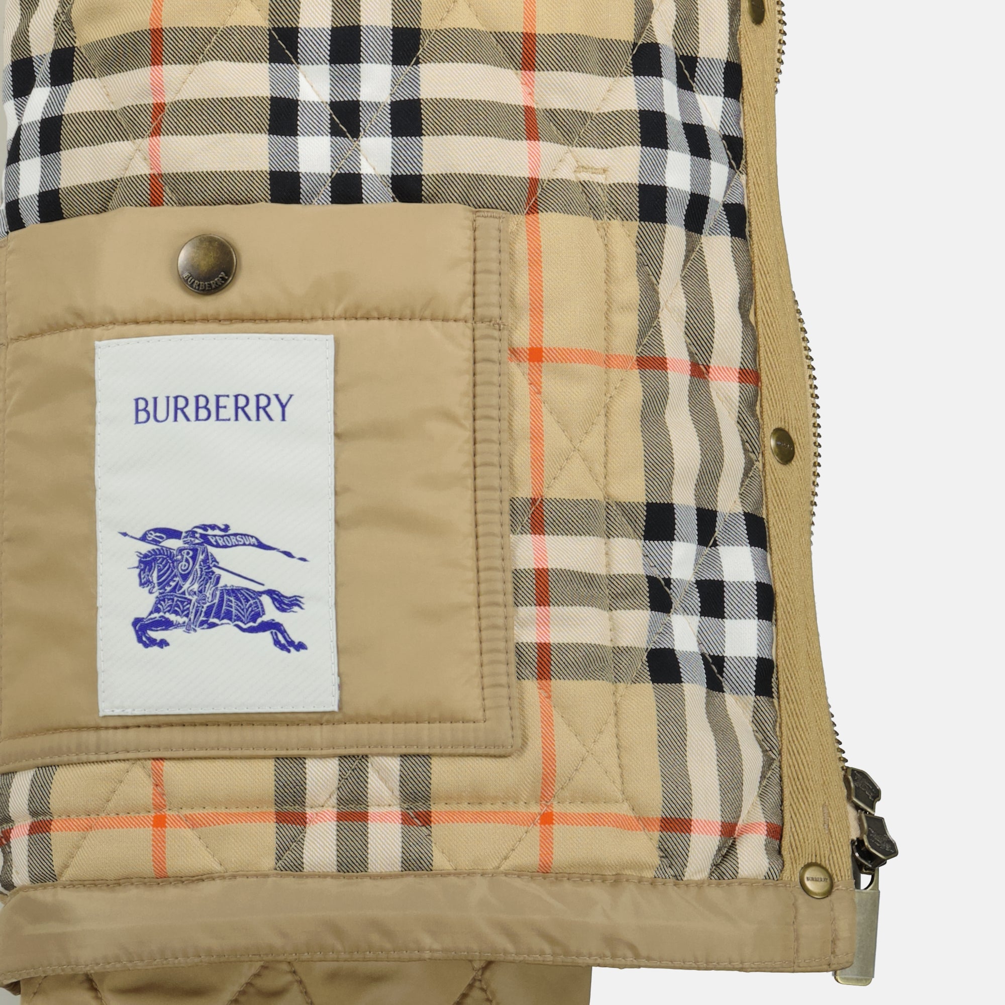 Vestes Giacca Matelassé Burberry Beige Femme