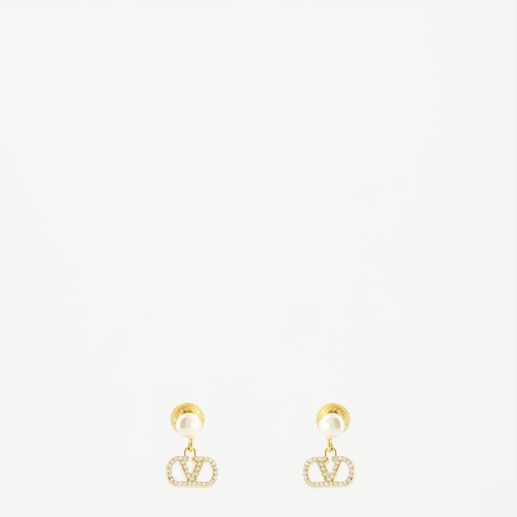 Bijoux Brincos VLogo Swarovski® Valentino Garavani Doré Femme