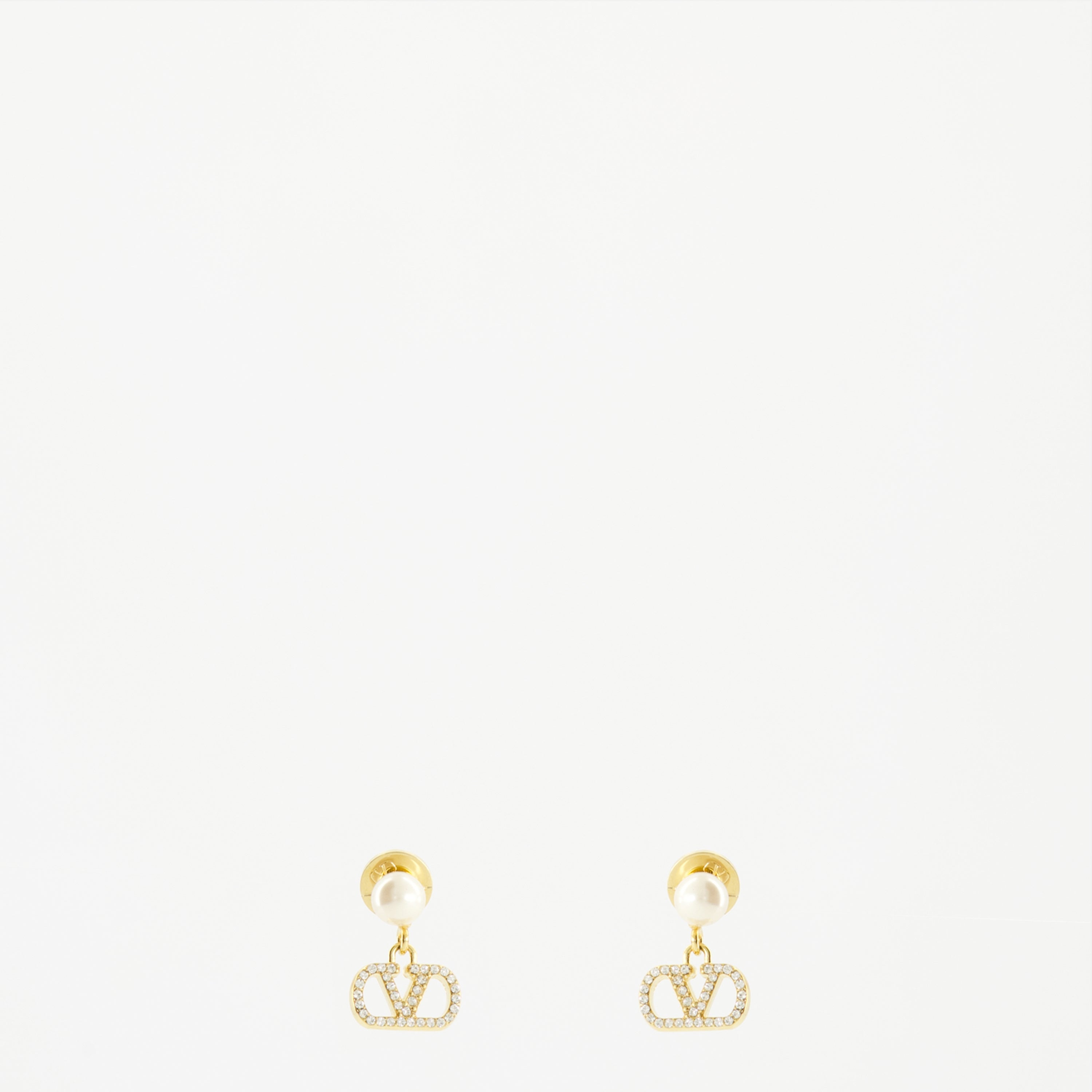 Bijoux Boucles d'oreilles VLogo Swarovski® Valentino Garavani Doré Femme