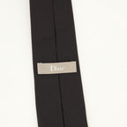 Écharpes, foulards et gants Cravate CD Icon noir en soie Dior Noir Homme