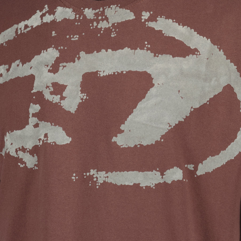 T-shirts T-Boxt-N14 Braunes T-Shirt Diesel Marron Homme