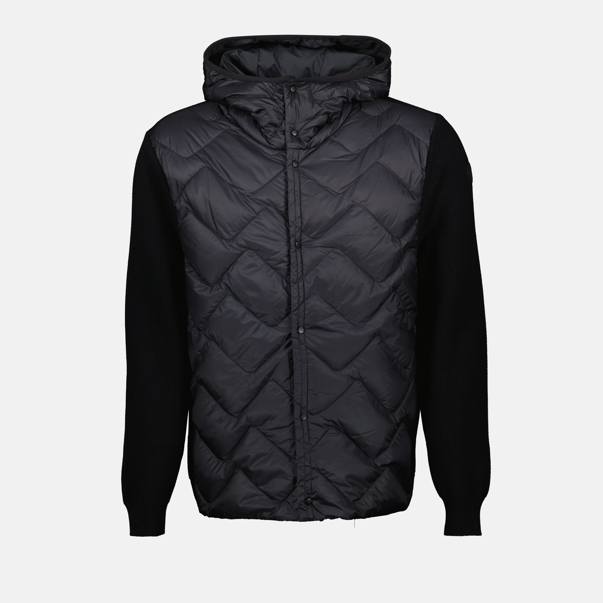 Chaquetas Chaqueta Acolchada Bicolor Moncler Negro Homme