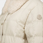 Manteaux Chaqueta de Plumas Beige Cygnes con Cinturón Moncler Beige Femme